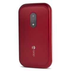 DORO 6040 Red - User-Friendly Mobile Phone with Big Buttons & Easy Navigation - Perfect for Seniors!